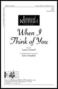 When I Think of You SSA choral sheet music cover Thumbnail